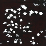 Antique Japanese Katagami Paper Kimono Stencil Katazome Plants Flowers C839