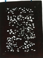Antique Japanese Katagami Paper Kimono Stencil Katazome Plants Flowers C839