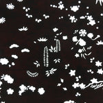 Antique Japanese Katagami Paper Kimono Stencil Katazome Plants Flowers C839