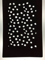 Antique Japanese Katagami Paper Kimono Stencil Katazome Sakura Cherry Blossom Fl
