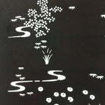 Antique Japanese Katagami Paper Kimono Stencil Katazome Stream Design C667