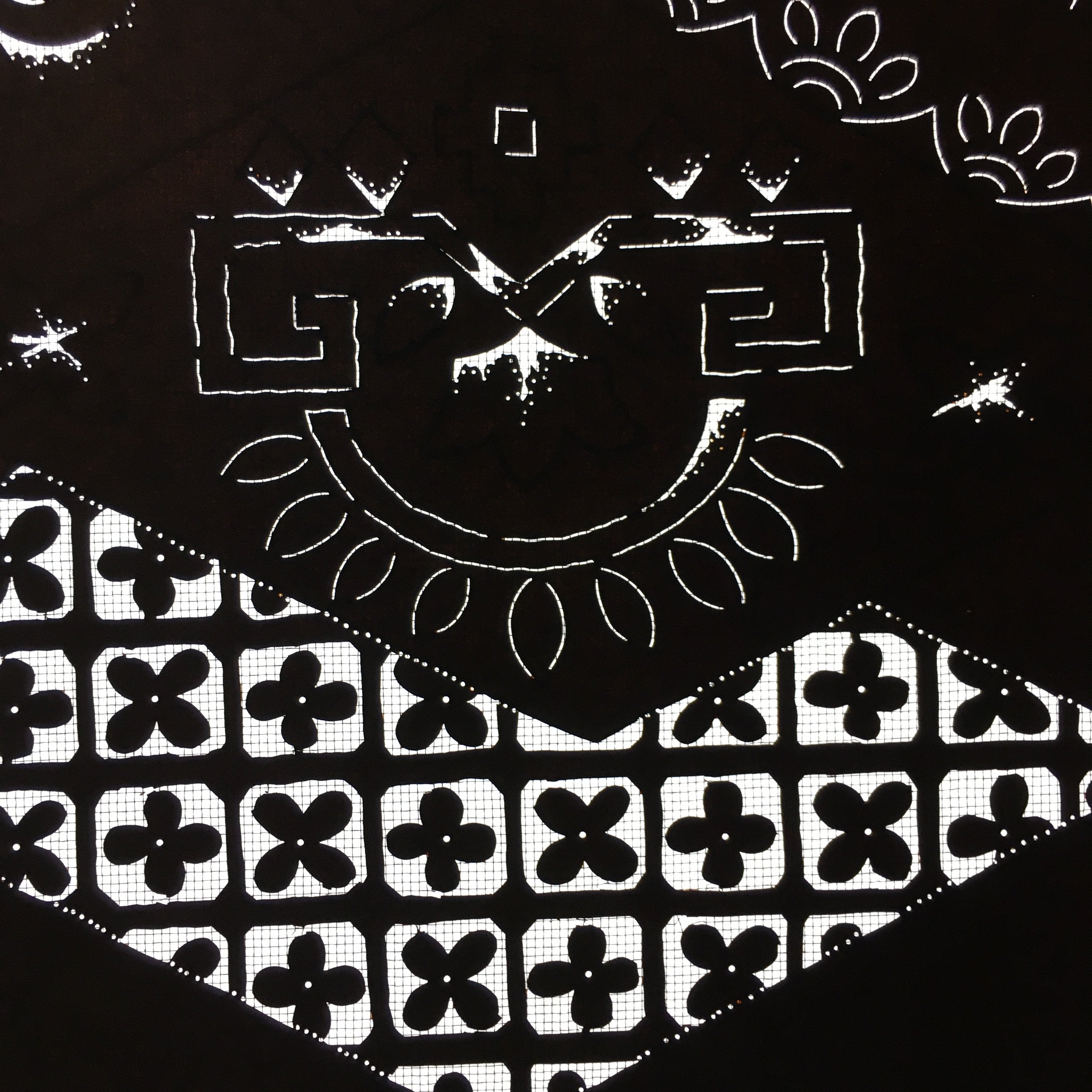 Antique Japanese Katagami Paper Kimono Stencil Katazome Traditional Pattern C694