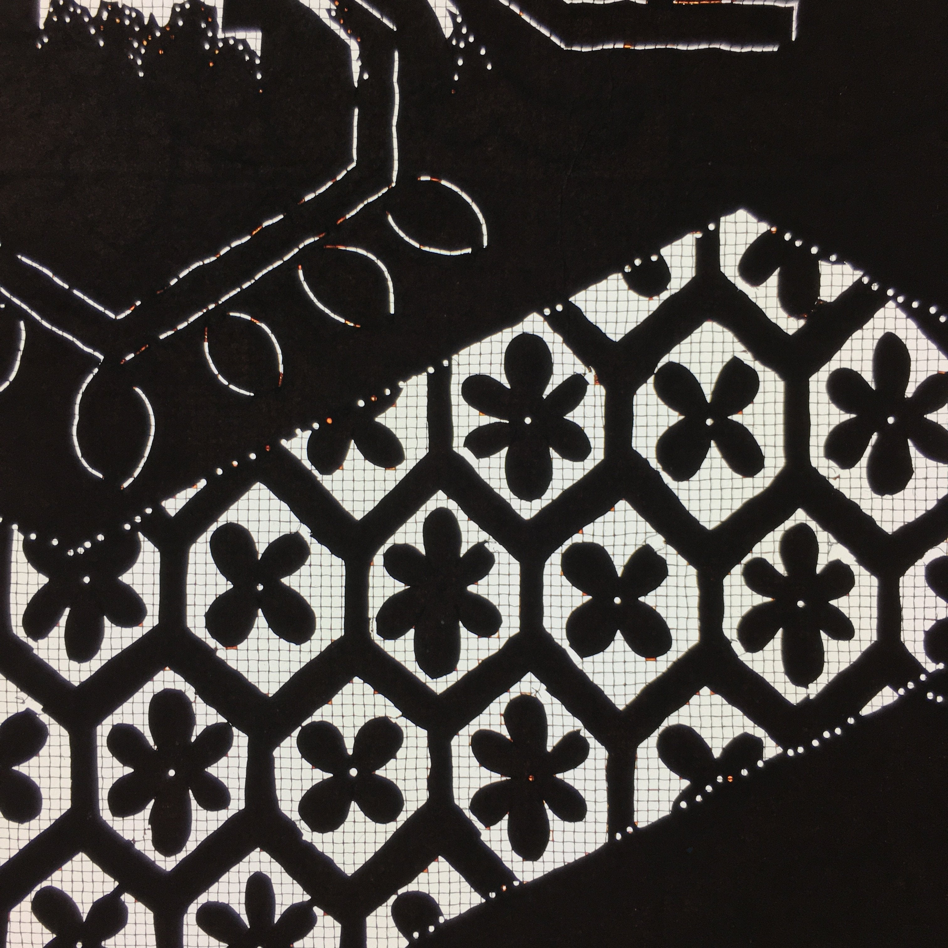 Antique Japanese Katagami Paper Kimono Stencil Katazome Traditional Pattern C694