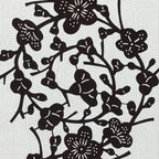 Antique Japanese Katagami Paper Kimono Stencil Katazome Ume Plum Blossom A619