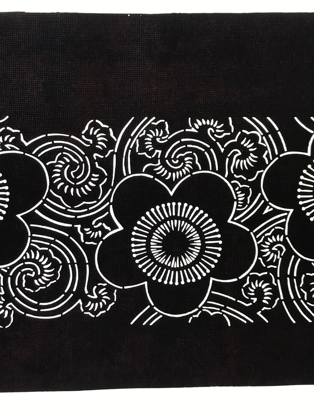 Antique Japanese Katagami Paper Kimono Stencil Katazome Ume Plum Blossom A620