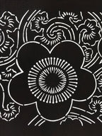 Antique Japanese Katagami Paper Kimono Stencil Katazome Ume Plum Blossom A620