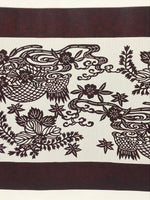 Antique Japanese Katagami Paper Kimono Stencil Paulownia Cherry Blossoms A628