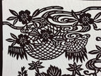 Antique Japanese Katagami Paper Kimono Stencil Paulownia Cherry Blossoms A628
