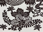 Antique Japanese Katagami Paper Kimono Stencil Paulownia Cherry Blossoms A628