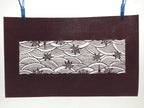 Antique Japanese Katagami Paper Kimono Stencil Seigaiha Maple Leaf A632