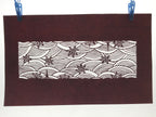 Antique Japanese Katagami Paper Kimono Stencil Seigaiha Maple Leaf A632