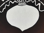 Antique Japanese Katagami Paper Kimono Stencil Vegetable White Radish A638
