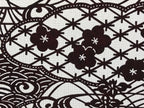 Antique Japanese Katagami Paper Kimono Stencil Water Iris Plum Blossom A623
