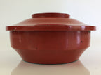 Antique Japanese Lacquered Round Wooden Container Lidded Bowl Kashiki UR791