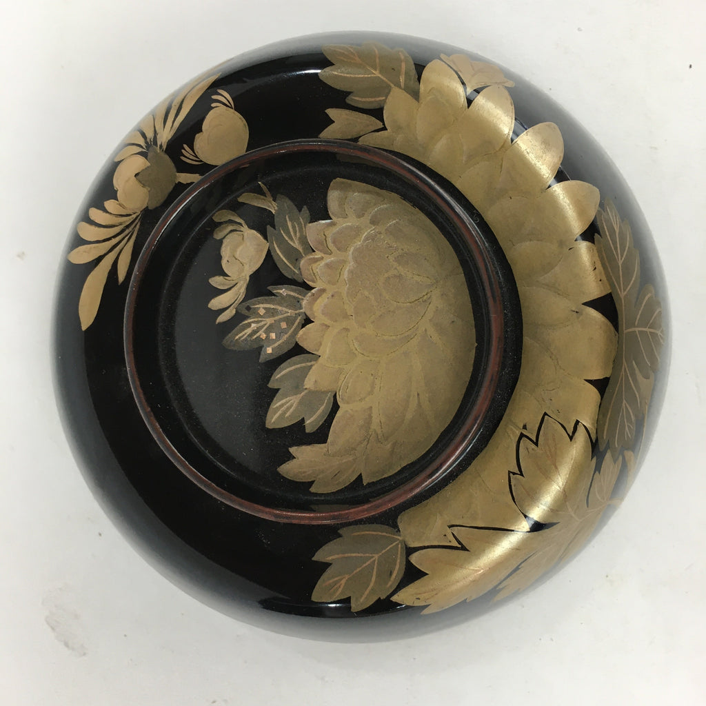 Antique Japanese Lacquerware Bowl Maki-e Gold Owan Small Bowl Kobachi UR656