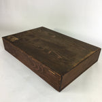 Antique Japanese Lacquerware Wedding Tray Rectangle Gold Makie Crane LWB41