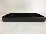 Antique Japanese Lacquerware Wedding Tray Rectangle Gold Makie Crane LWB41