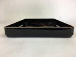 Antique Japanese Lacquerware Wedding Tray Rectangle Gold Makie Crane LWB41