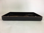 Antique Japanese Lacquerware Wedding Tray Rectangle Gold Makie Crane LWB41