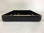 Antique Japanese Lacquerware Wedding Tray Rectangle Gold Makie Crane LWB41