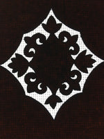 Antique Japanese Meiji Era Katagami Kimono Stencil Flower Petal Diamond C242