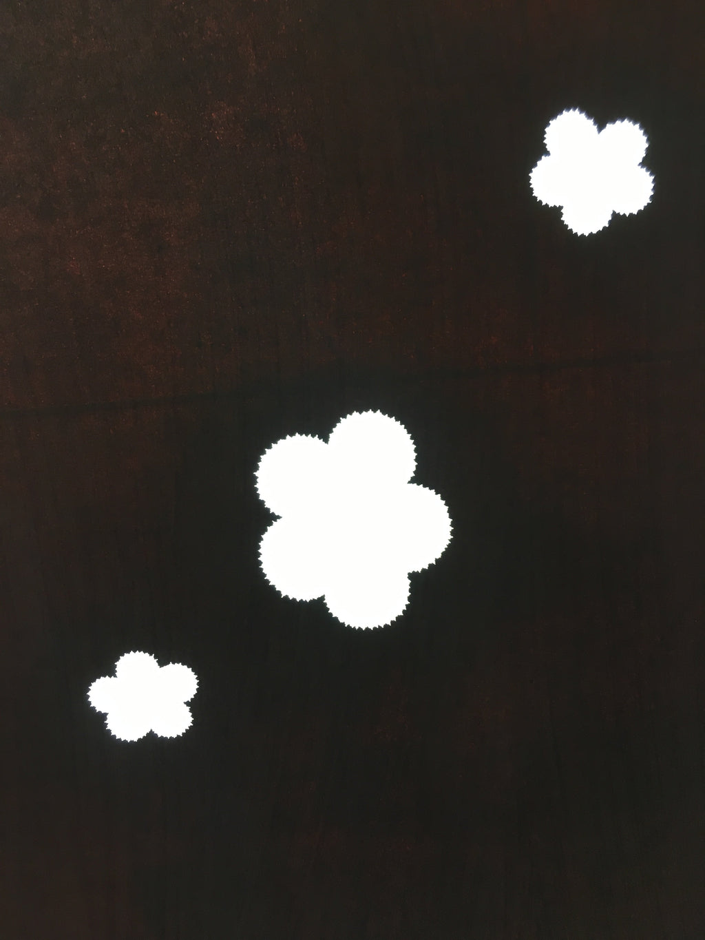 Antique Japanese Meiji Era Katagami Kimono Stencil Katazome Sakura Flower C253