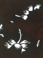 Antique Japanese Meiji Era Katagami Kimono Stencil Pattern Flowers Petal C258