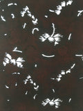 Antique Japanese Meiji Era Katagami Kimono Stencil Pattern Flowers Petal C258