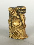 Antique Japanese Netsuke Hand Carved Devil Demon Meiji Era C1900 JK194