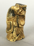 Antique Japanese Netsuke Hand Carved Devil Demon Meiji Era C1900 JK194
