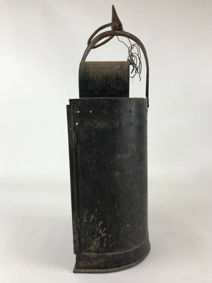 Antique Japanese Oil Lantern Iron Frame Glass Lamp Door Lighting Equipment LT61