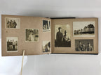 Antique Japanese Photo Album Vtg 97 pc C1930 Family Soldier Kimono Wedding AB117