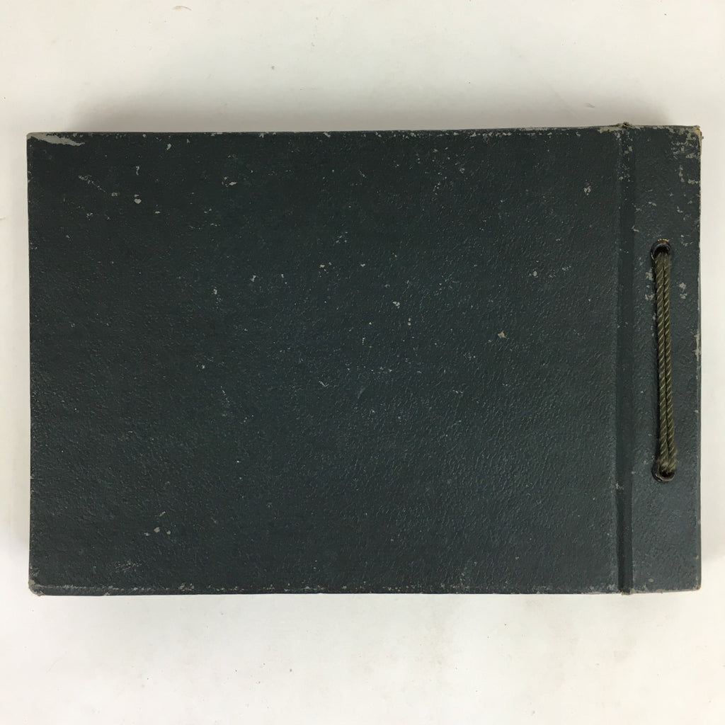 Antique Japanese Photo Album Vtg 97 pc C1930 Family Soldier Kimono Wedding AB117