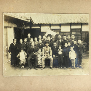 Antique Japanese Photo Album Vtg 97 pc C1930 Family Soldier Kimono Wedding AB117