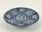 Antique Japanese Porcelain Plate Blue Sometsuke Japanese Flag Cherry Blossom PY1