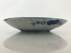 Antique Japanese Porcelain Plate Blue Sometsuke Japanese Flag Cherry Blossom PY1