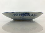 Antique Japanese Porcelain Plate Blue Sometsuke Japanese Flag Cherry Blossom PY1