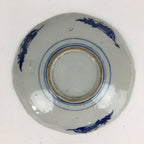 Antique Japanese Porcelain Plate Pottery Sometsuke Blue Sara White PP951