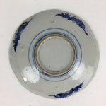 Antique Japanese Porcelain Plate Pottery Sometsuke Blue Sara White PP951
