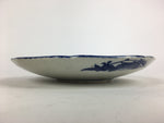 Antique Japanese Porcelain Plate Pottery Sometsuke Blue Sara White PP951