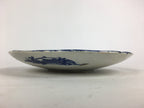 Antique Japanese Porcelain Plate Pottery Sometsuke Blue Sara White PP951