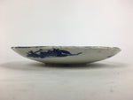 Antique Japanese Porcelain Plate Pottery Sometsuke Blue Sara White PP951