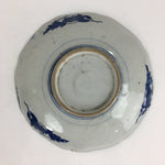 Antique Japanese Porcelain Plate Pottery Sometsuke Blue Sara White PP952