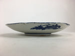 Antique Japanese Porcelain Plate Pottery Sometsuke Blue Sara White PP952