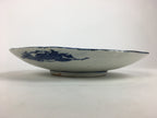 Antique Japanese Porcelain Plate Pottery Sometsuke Blue Sara White PP952