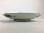 Antique Japanese Porcelain Plate Pottery Sometsuke Blue Sara White PP952