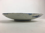 Antique Japanese Porcelain Plate Pottery Sometsuke Blue Sara White PP952