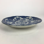 Antique Japanese Porcelain Plate Pottery Sometsuke Blue Sara White PP953