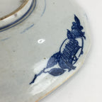 Antique Japanese Porcelain Plate Pottery Sometsuke Blue Sara White PP954