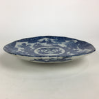 Antique Japanese Porcelain Plate Pottery Sometsuke Blue Sara White PP954